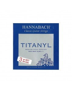 8000 Set treble hannabach 9508 mht (mi-si-sol) titanyl  per classica