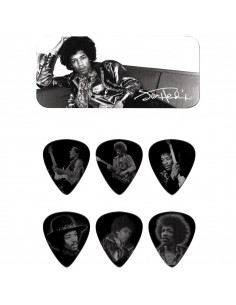 8000 Box in metallo 12 plettri dunlop jimi hendrix jhpt05h heavy